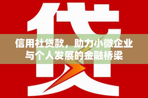 蒲江信用社贷款，助力小微企业与个人发展的金融桥梁