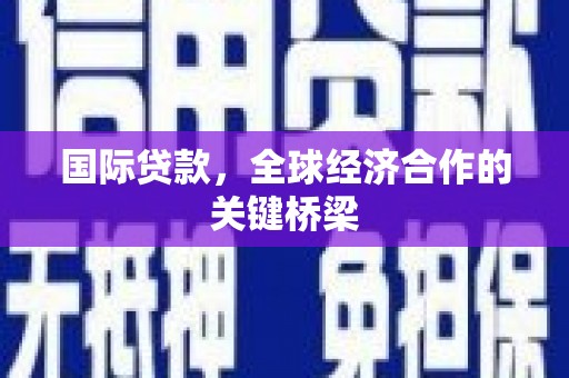 蒲江国际贷款，全球经济合作的关键桥梁