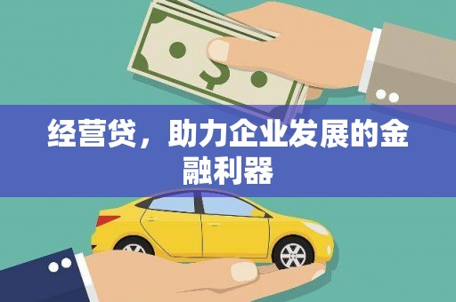 蒲江经营贷，助力企业发展的金融利器