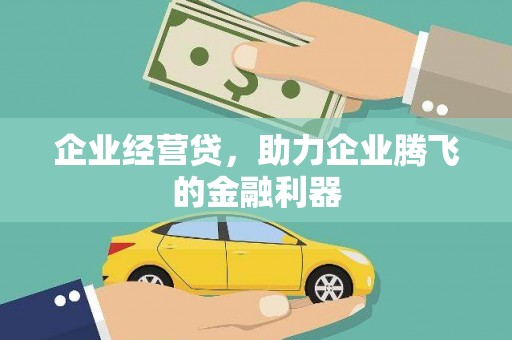 蒲江企业经营贷，助力企业腾飞的金融利器