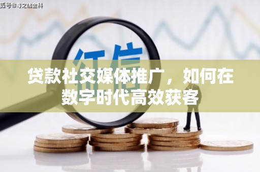 蒲江贷款社交媒体推广，如何在数字时代高效获客