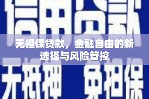 蒲江无担保贷款，金融自由的新选择与风险管控