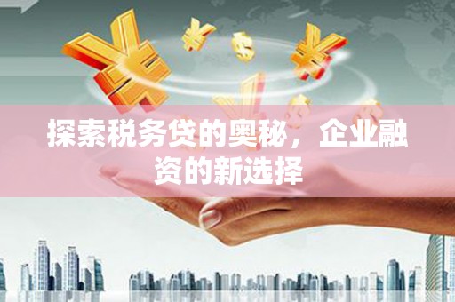 蒲江探索税务贷的奥秘，企业融资的新选择