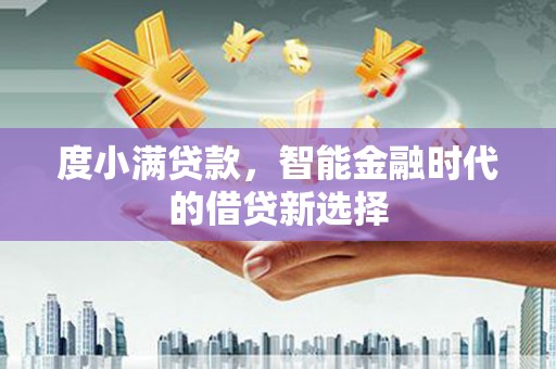 蒲江度小满贷款，智能金融时代的借贷新选择