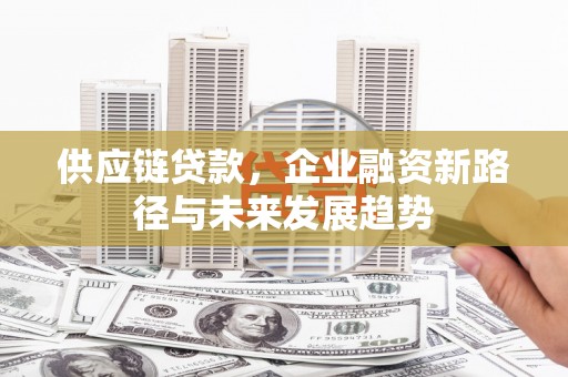 蒲江供应链贷款，企业融资新路径与未来发展趋势