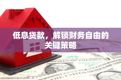 蒲江低息贷款，解锁财务自由的关键策略