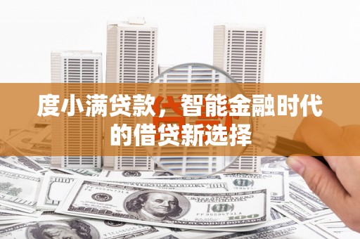 蒲江度小满贷款，智能金融时代的借贷新选择
