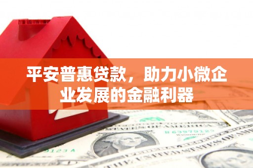 蒲江平安普惠贷款，助力小微企业发展的金融利器