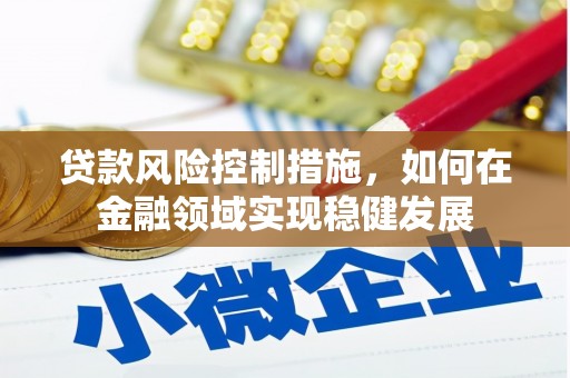 蒲江贷款风险控制措施，如何在金融领域实现稳健发展