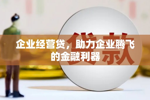 蒲江企业经营贷，助力企业腾飞的金融利器