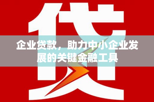 蒲江企业贷款，助力中小企业发展的关键金融工具