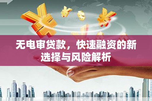 蒲江无电审贷款，快速融资的新选择与风险解析