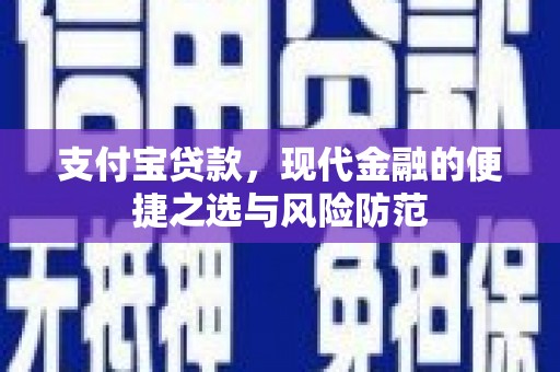 蒲江支付宝贷款，现代金融的便捷之选与风险防范