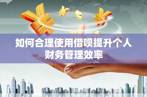 蒲江如何合理使用借呗提升个人财务管理效率