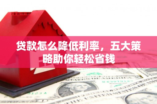 蒲江贷款怎么降低利率，五大策略助你轻松省钱