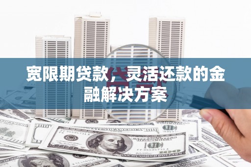 蒲江宽限期贷款，灵活还款的金融解决方案