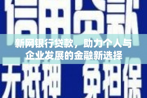 蒲江新网银行贷款，助力个人与企业发展的金融新选择