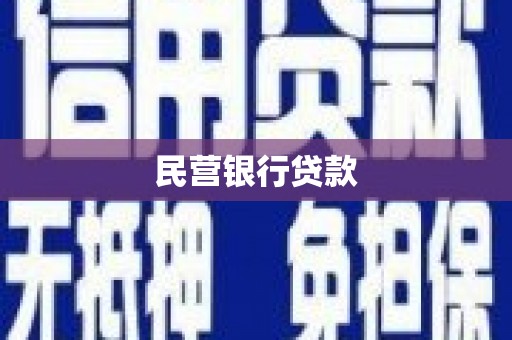 蒲江民营银行贷款