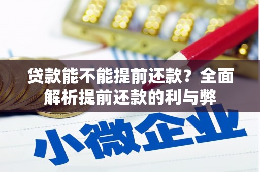 蒲江贷款能不能提前还款？全面解析提前还款的利与弊
