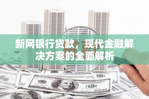 蒲江新网银行贷款，现代金融解决方案的全面解析