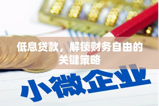 蒲江低息贷款，解锁财务自由的关键策略
