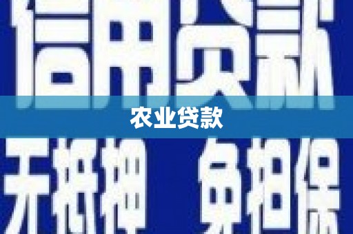 蒲江农业贷款