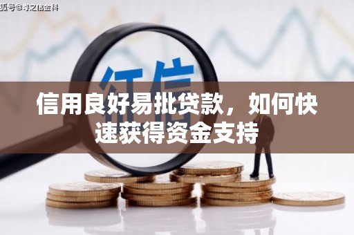 蒲江信用良好易批贷款，如何快速获得资金支持