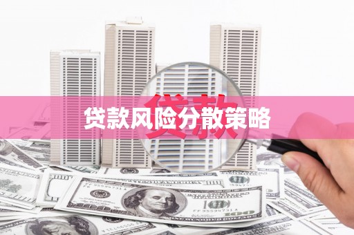 蒲江贷款风险分散策略