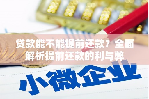 蒲江贷款能不能提前还款？全面解析提前还款的利与弊