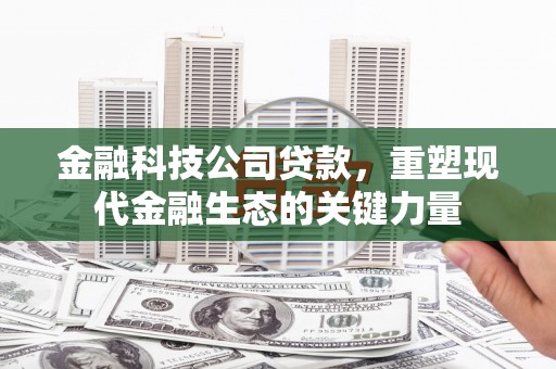 蒲江金融科技公司贷款，重塑现代金融生态的关键力量