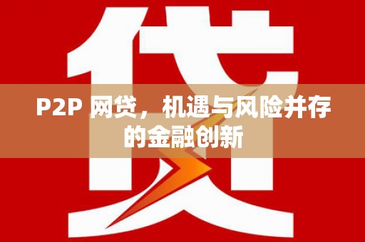 蒲江P2P 网贷，机遇与风险并存的金融创新