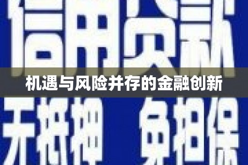 蒲江机遇与风险并存的金融创新
