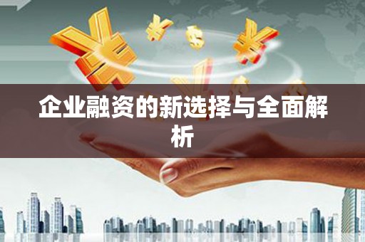 蒲江企业融资的新选择与全面解析